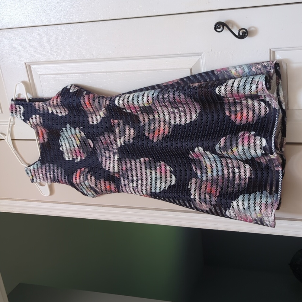 AX Paris Dress Size 6 Navy Floral Print